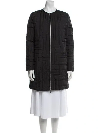 Pre-owned Lafayette 148 Down Coat In Black