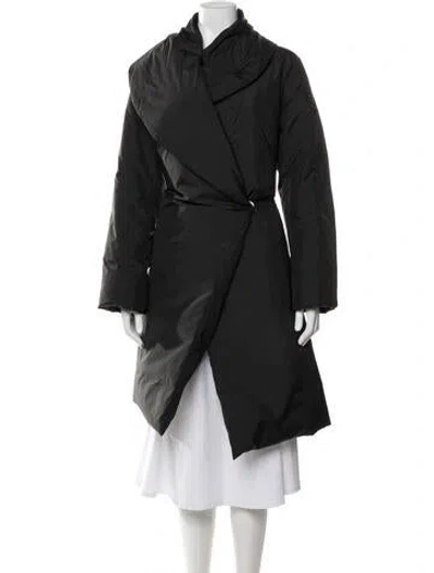 Pre-owned Lafayette 148 Down Coat In Black