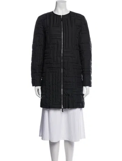 Pre-owned Lafayette 148 Down Coat In Black