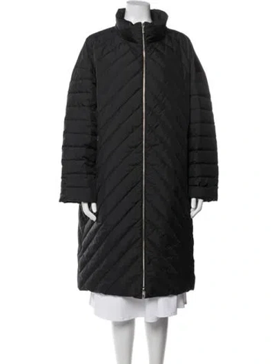 Pre-owned Lafayette 148 Down Coat In Black