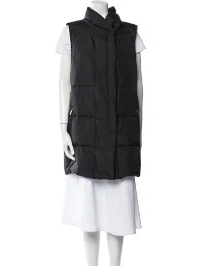 Pre-owned Lafayette 148 Down Coat In Gray