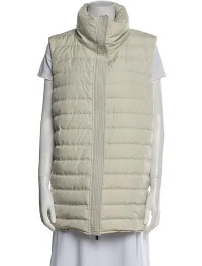 Pre-owned Lafayette 148 Down Jacket In Neutral