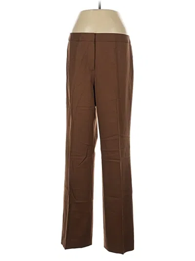 Pre-owned Lafayette 148 Dress Pants In Brown