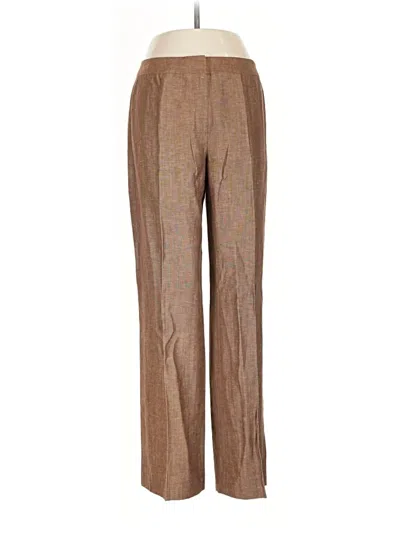 Pre-owned Lafayette 148 Dress Pants In Brown