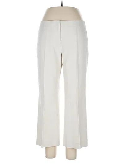 Pre-owned Lafayette 148 Dress Pants In White