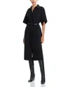 Lafayette 148 Drop Shoulder Shirt Dress In Black