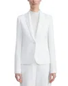 Lafayette 148 Peak Lapel Button Blazer In White In White