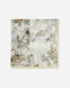 Lafayette 148 Eco Leaves Print Cotton-silk Scarf In Multi In Multi