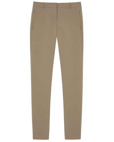 Lafayette 148 Essex Slim Mid Rise Pant In Gray