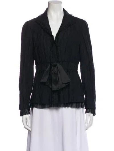 Pre-owned Lafayette 148 Evening Jacket In Black
