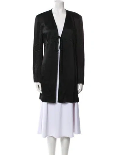 Pre-owned Lafayette 148 Evening Jacket In Black