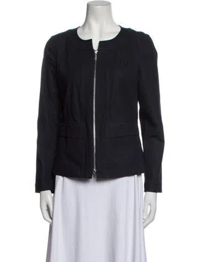 Pre-owned Lafayette 148 Evening Jacket In Blue