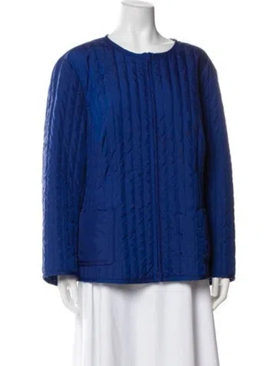Pre-owned Lafayette 148 Evening Jacket In Blue