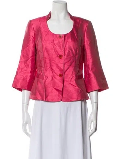 Pre-owned Lafayette 148 Evening Jacket In Pink