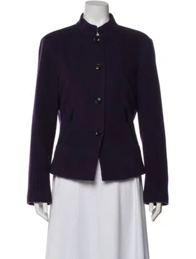 Pre-owned Lafayette 148 Evening Jacket In Purple