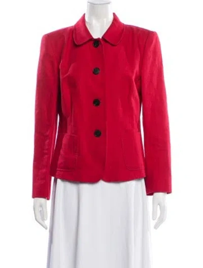 Pre-owned Lafayette 148 Evening Jacket In Red
