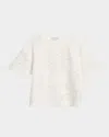 Lafayette 148 Eyelet-embroidered Cotton Sweatshirt