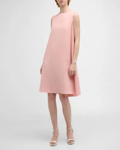 Lafayette 148 Finesse Crepe Convertible Dress In Pink Dusk