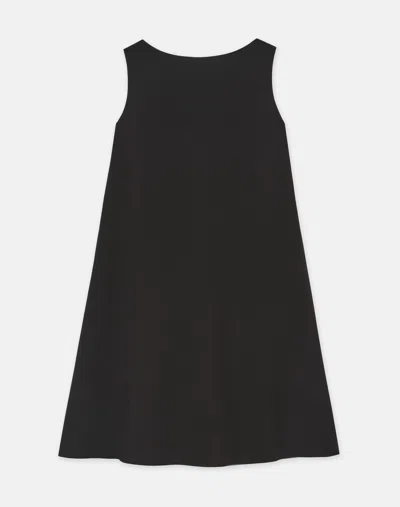 Lafayette 148 Finesse Crepe Convertible Swing Dress In Black