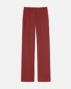 Lafayette 148 Finesse Crepe Gates Pant In Scarlet