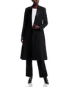 Lafayette 148 Fit & Flare Tuxedo Coat In Black