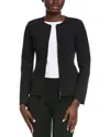 Lafayette 148 New York Fitted Jacket In Black