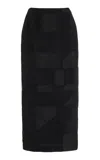 Lafayette 148 Floorplan Fil Coupé Slim Pencil Skirt In Black