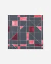 Lafayette 148 Floorplan Print Silk Twill Scarf In Scarlet Multi In Multi