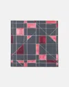 Lafayette 148 Floorplan Print Silk Twill Scarf In Scarlet Multi In Scarlet