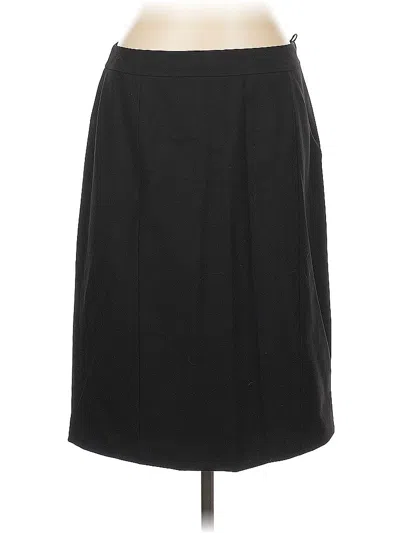 Pre-owned Lafayette 148 Formal Skirt In Black