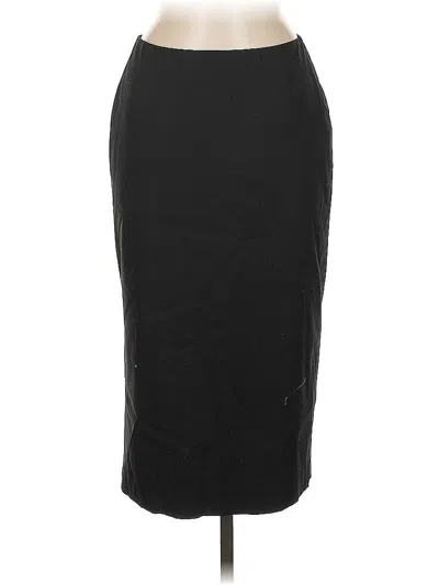 Pre-owned Lafayette 148 Formal Skirt In Black