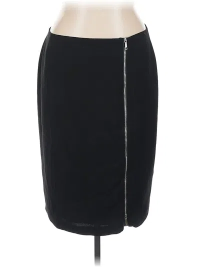 Pre-owned Lafayette 148 Formal Skirt In Black