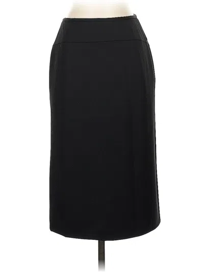 Pre-owned Lafayette 148 Formal Skirt In Black