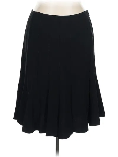 Pre-owned Lafayette 148 Formal Skirt In Black