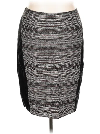 Pre-owned Lafayette 148 Formal Skirt In Black