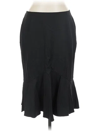 Pre-owned Lafayette 148 Formal Skirt In Black