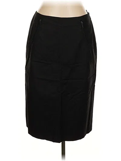 Pre-owned Lafayette 148 Formal Skirt In Black