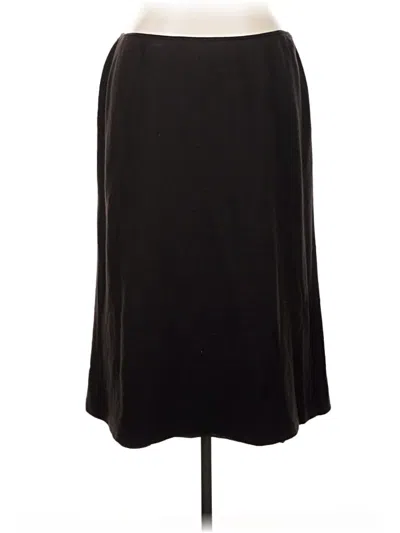 Pre-owned Lafayette 148 Formal Skirt In Black