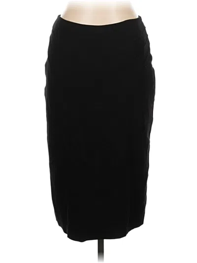 Pre-owned Lafayette 148 Formal Skirt In Black