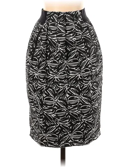 Pre-owned Lafayette 148 Formal Skirt In Black