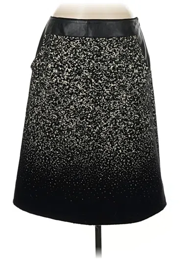 Pre-owned Lafayette 148 Formal Skirt In Black
