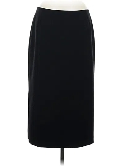 Pre-owned Lafayette 148 Formal Skirt In Black