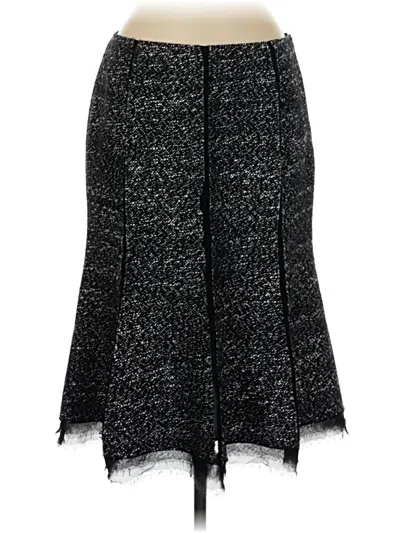 Pre-owned Lafayette 148 Formal Skirt In Black