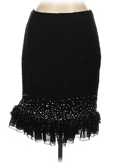 Pre-owned Lafayette 148 Formal Skirt In Black