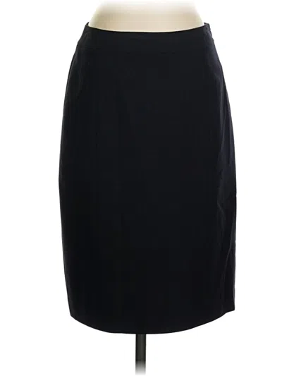 Pre-owned Lafayette 148 Formal Skirt In Black