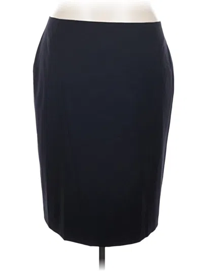 Pre-owned Lafayette 148 Formal Skirt In Black