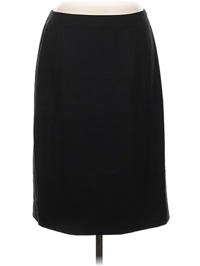 Pre-owned Lafayette 148 Formal Skirt In Black