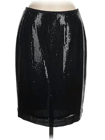 Pre-owned Lafayette 148 Formal Skirt In Black