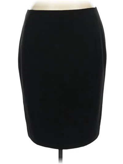 Pre-owned Lafayette 148 Formal Skirt In Black