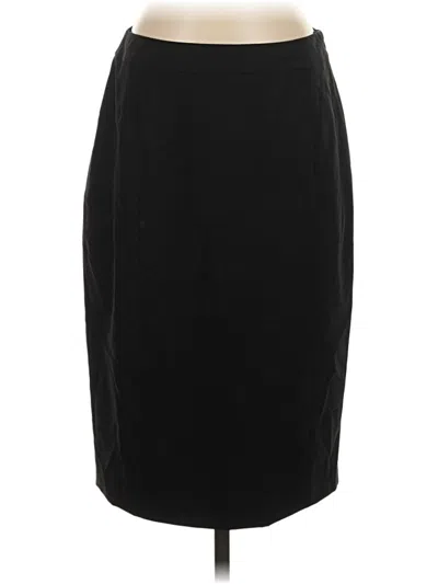 Pre-owned Lafayette 148 Formal Skirt In Black